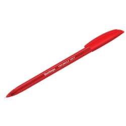 Ручка  Berlingo Triangle 100T красная 0,7мм трехгран., игольчатый стержень, арт. CBp_07108