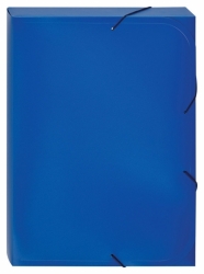 Папка на резинках-короб   Attache А4 на клапане, синяя, арт. 1044995