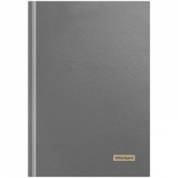 Книга учета OfficeSpace А4 96л клетка, 200*290мм, бумвинил, цвет серый, блок офсетный, арт. 326529