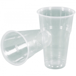 Пластиковый стакан одноразовый 200 мл, 100 шт/упак., эконом,