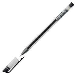 Ручка гелевая 0,5мм, Silwerhof SOLO, черные  чернила , арт. 1474295, Китай