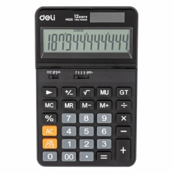 Калькулятор 12 разрядов, настольный, Deli, арт.  М320
