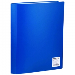 Папка с 60 вкладышами OfficeSpace, 21мм, 400мкм, пластик, синяя, арт. F60L2_294