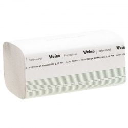 Полотенца бумажные Veiro Professional Basic V - сложение 250 шт, 1 слой