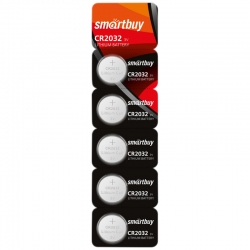 Батарейка SmartBuy CR2032 литиевая, BC5, арт. SBBL-2032-5B