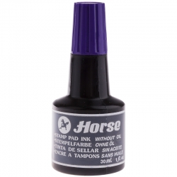 Краска штемпельная Horse фиолетовая 30мл, арт. 30СС